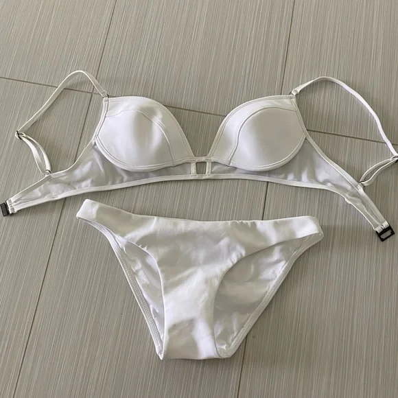 COPY - Zimmermann white bikini with mesh insert - Picture 1 of 4